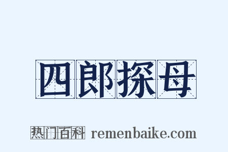 四郎探母是什么意思的图片